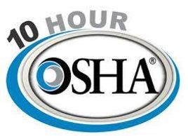 10 Hour OSHA Certified Commercial Roofing Contractor